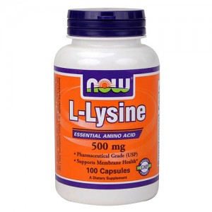L-Lysine, 500 mg - 100 капс Фото №1