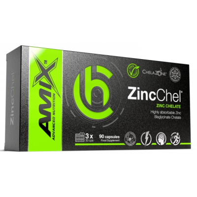 ChelaZone ZincChel Zinc Bisglycinate Chelate - 90 веган капс