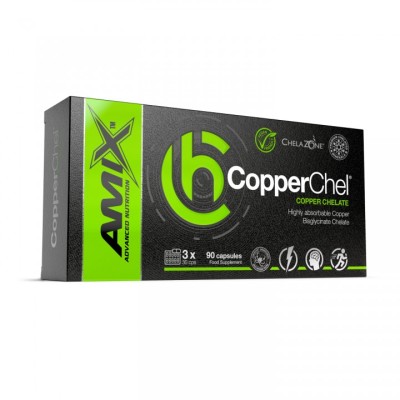 ChelaZone CopperChel Copper Bisglycinate Chelate - 90 веган капс