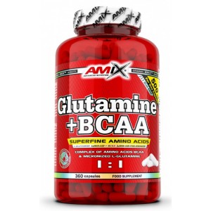 L - Glutamine + BCAA - 360 капс Фото №1