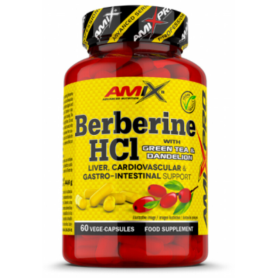 AmixPro Berberine HCl with GreenTea & Dandelion - 60 капс