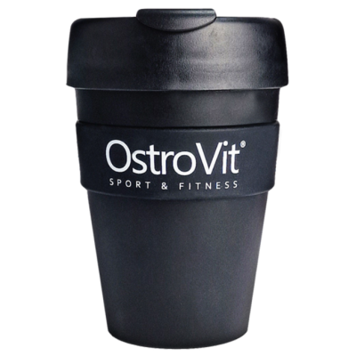 Стакан з кришкою Ostrovit - 340 мл - чорний