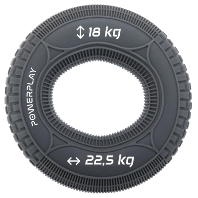 Эспандер кистевой силиконовый PowerPlay PP-4330 Hand Grip Loops Medium (18-22.5 кг) - серый