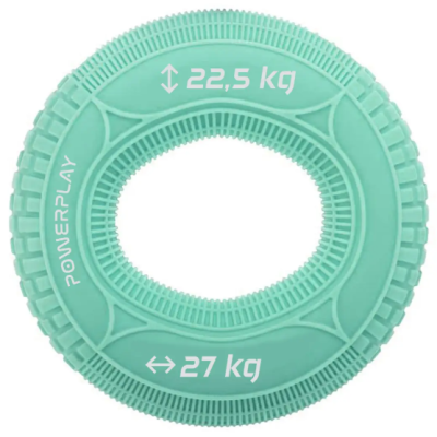 Еспандер кистьовий силіконовий PowerPlay PP-4330 Hand Grip Loops Large (22.5-27 кг) - м'ятний