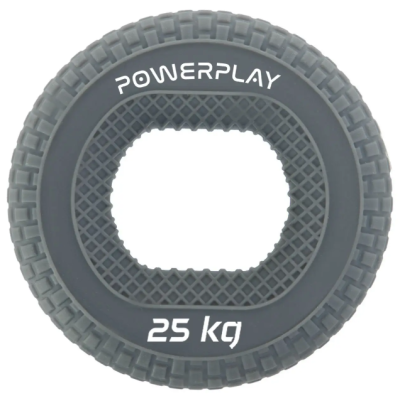 Эспандер кистевой силиконовый PowerPlay PP-4333 Hand Grip Large 25 кг - серый