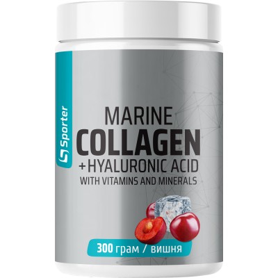 Marine Collagen + Hyaluronic Acid - 300 г - вишня