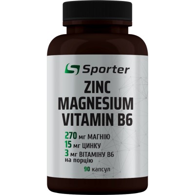 Zinc Magnesium Vitamin B6 - 90 капс
