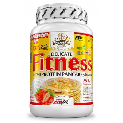 Mr.Popper´s - Fitness Protein Pancakes, 800 г - полуниця-йогурт