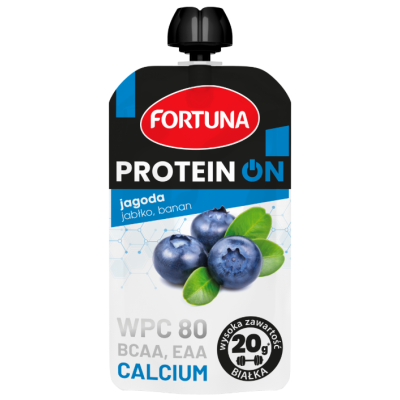 Протеин ОН. Мусс мультифруктовый обогащенный белком, 180 г - черника-яблоко-банан