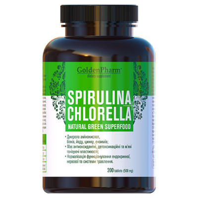 Спіруліна+Хлорелла - 200 таб