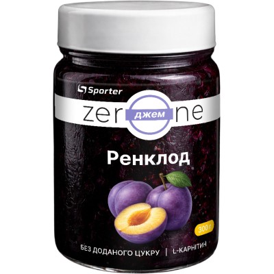 Джем Zero One фруктовый - 300 г - ренклод
