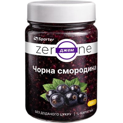 Джем Zero One ягодный - 300 г - черная смородина