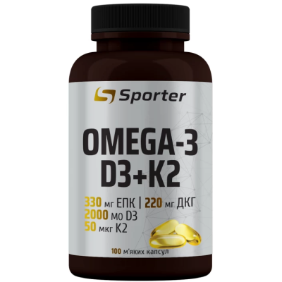 Omega 3 D3+K2 - 100 софт гель