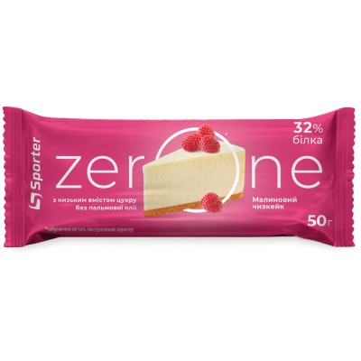Батончик Zero One 50 г - малиновый чизкейк NEW
