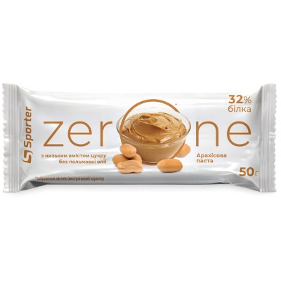 Батончик Zero One 50 г - арахісова паста NEW
