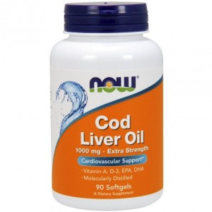 Cod Liver Oil 1,000 мг - 90 софт гель Фото №1