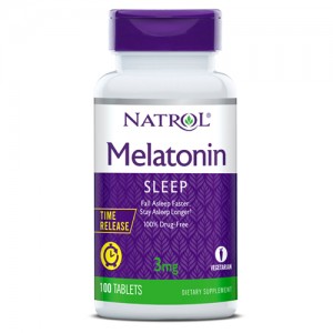 Melatonin 3 mg Time Release 100 таб Фото №1