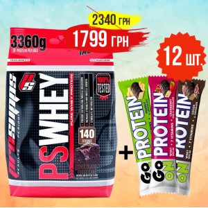 Whey 4.540 кг + GoOn Protein Bar20% 50 гр (12штук) Фото №1