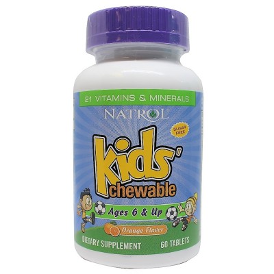 Kid's Chewable 6 & Up Orange Flavor 60 таб