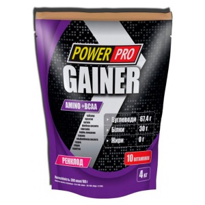 PowerPro Gainer, 4 кг - слива