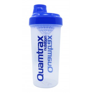 Shaker bottle 750 ml Quamtrax clear/blue Фото №1