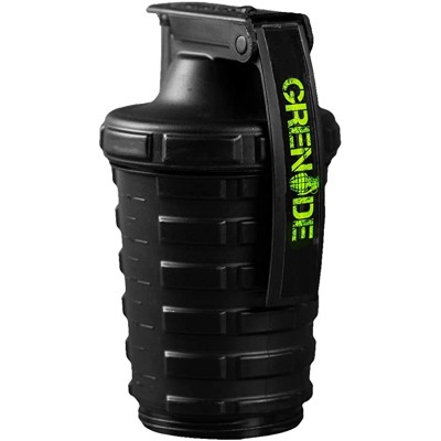 Shaker - 600 мл - black с дополнительным отсеком