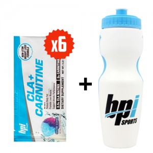 CLA + CARNITINE 10 г 6шт + Фляга BPI 650 мл Фото №1