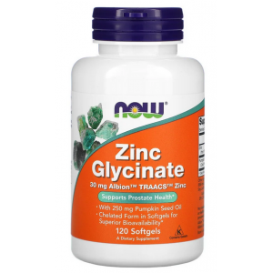 Zinc Glycinate - 30mg 120 софт гель Фото №1