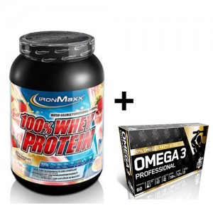 100% Whey Protein - 900 г + Omega 3 - 60 капс Фото №1
