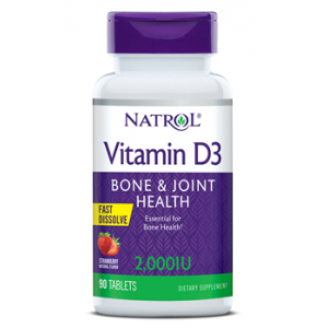 Vitamin D3 2,000 IU клубника - 90 таб