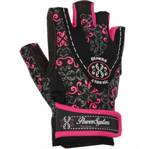 перчатки PS-2910 Black/Pink (черно-розовые)