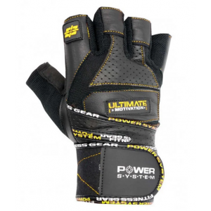 Перчатки для фитнеса и тяжелой атлетики PS-2810 M Black/Yellow