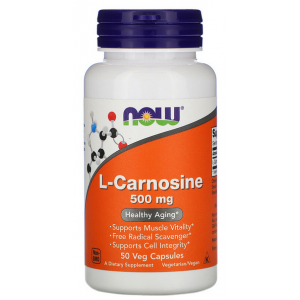 L-Carnosine, 500 мг - 50 веган капс Фото №1