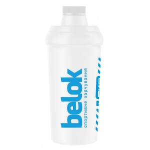 Shaker bottle 700 ml BELOK.UA + QR - White Фото №1