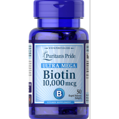 Puritan Biotin 10,000 mcg - 50 софт гель