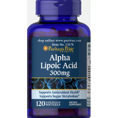 Puritan Alpha Lipoic Acid 300 - 120 софт гель