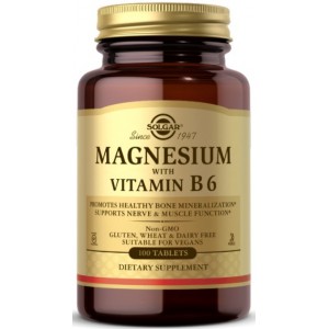 Magnesium with Vitamin B6 133/8 mg - 100 таб Фото №1