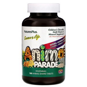 Вітаміни для дітей Animal Parade (Multi-Vitamin & Mineral) - 180 березень - асорті