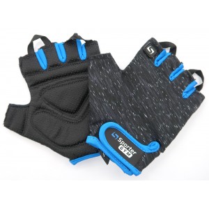 Перчатки для фитнеса - синий/черный - M