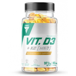 Vitamin D3+K2 (MK-7) - 60 капс Фото №1