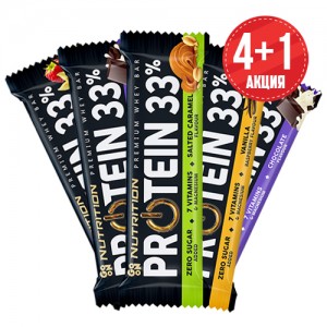 Батончик Protein Bar 33% (Акция 4+1 ассорти) Фото №1