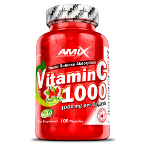 C-Vitamin + Rose Hips 1000mg - 100 капс Фото №1
