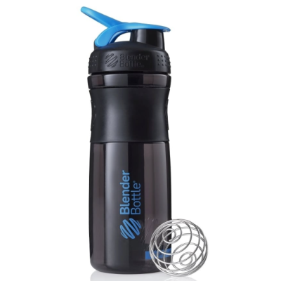 Шейкер SportMixer с шариком 820 мл BK/Cyan