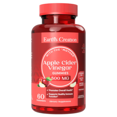 Apple Cider Gummy with Mother - 60 жовт. цукерок