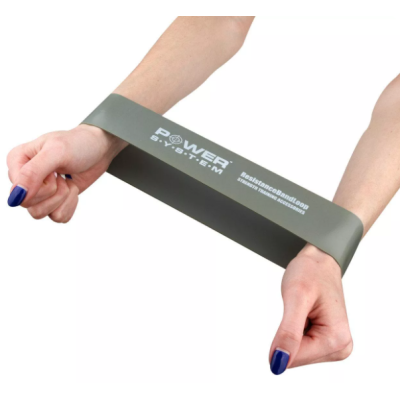 Стрічка-еспандер Power System PS-4063 Strong Grey
