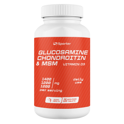 Glucosamine & chondroitin + MSM + D 3 - 120 таб