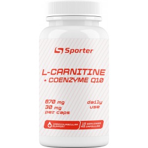 L-carnitine 670мг + CoQ10  30 мг 45 капс Фото №1