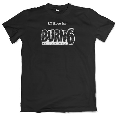 Футболка BURN 6 - чорна