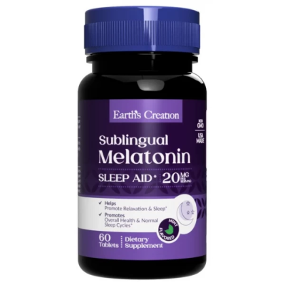 Melatonin 20 mg - 60 таб - м'ятний