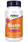 NOW Foods BIOTIN 5MG (5000 мкг) 60 веган капс